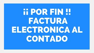 👍 FACTURA ELECTRONICA AL CONTADO 👉Estudio Contable En Lima [upl. by Nosnaj]