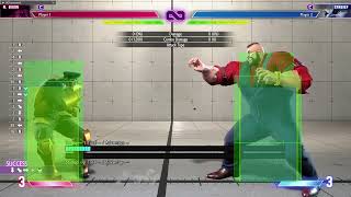 MBison Hitbox  Hurtboxes In Street Fighter 6 mbison vega ストリートファイター6 ベガ [upl. by Edrei]