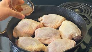 Every Good Cook Should Know This Recipe Hubby Asks for it Everyday Chicken Thighs Dinner in a Pan [upl. by Byler]