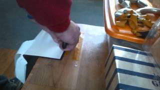 HOW TO CUT THERABAND GOLD WITHOUT ROTARY CUTTER AND CUTTING MAT [upl. by Munford871]