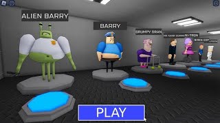 BARRYS PRISON RUN OBBY and EPIC SCHOOL ESCAPE OBBY  Scary Obby Live Stream roblox [upl. by Filmer]