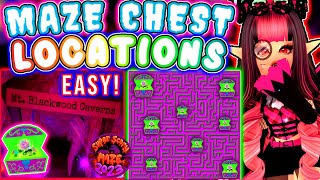 ALL MAZE CHEST LOCATIONS FOR ROYALLOWEEN 2023 EASY GUIDE STEP BY STEP ROBLOX Royale High [upl. by Ordway145]