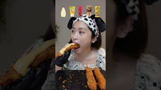 エビフライに合うマヨは？  Deep fried shrimp mukbang カルディ [upl. by Raual]