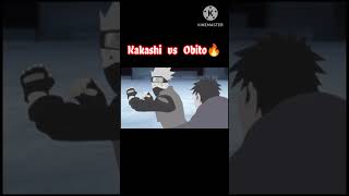 Kakashi vs Obito 4k fight 🔥🥶 anime naruto [upl. by Yar]