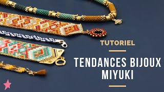 TUTORIEL  Tendances Bijoux DIY Tissage de Perles 20212022 [upl. by Esirahc]