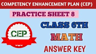 class 6 worksheet 8 answer key [upl. by Anauqat]