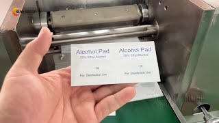 Alcohol Swab Pads Machine  Alcohol Prep Pads Production Line [upl. by Adnamaa]