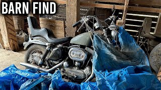 Can I Get this old Barn Find Harley Davidson Running [upl. by Eitirahc]