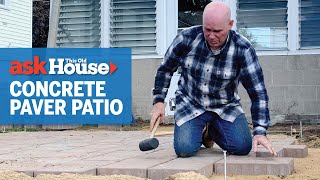 How to Install Concrete Pavers  Ask This Old House [upl. by Ailekat]