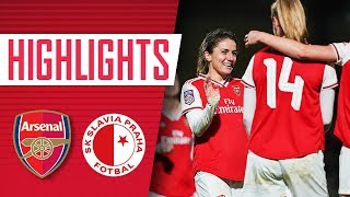 Arsenal Women 80 Slavia Prague  Champions League highlights [upl. by Mariam]