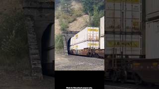 How double deckor train cross small tunnel [upl. by Irreg]