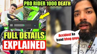 Pro Rider 1000 Deth Details EXPLAINED😱 Shoking Viral Audio proper training workout [upl. by Mullen]