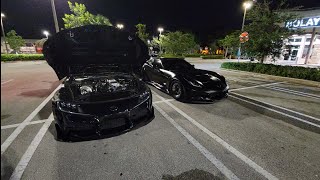 EPIC A90 Supra 6 Port 7480 vs C7 Z06 Cam FBO Ported Blower Nitrous [upl. by Rosel161]