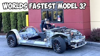 How Much Faster Is a Tesla Model 3 Without A Body RESULTS ARE SHOCKING [upl. by Xyla]