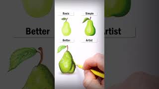 Draw Pears art drawing shorts pear illusion howtodraw easydraw [upl. by Kessler127]