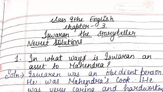 Iswaran The Story Teller हिन्दी में Summary  Class 9 English  Moments Chapter 3 Explanation [upl. by Adnuahsar]