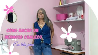 Cómo hacer un hermoso chaleco en jeans para mujer modisteria costuras hazlotúmismo diseñadores [upl. by Britton]