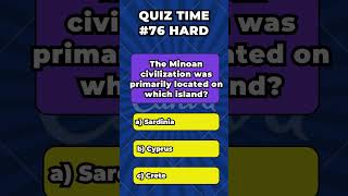 The Minoan civilization was primarily located on which island  Quiz 76 [upl. by Idnahs]