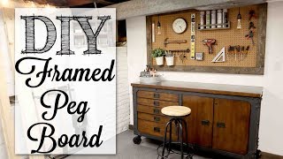 DIY Framed Peg Board [upl. by Bibbye801]