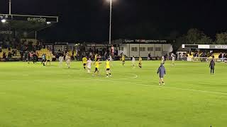 Harrogate Town celebrating a 20 over Doncaster Rovers 130924 [upl. by Adyan778]