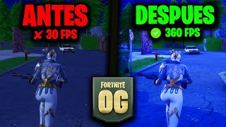 La MEJOR OPTIMIZACION Para FORTNITE OG C4S5 ✅ AUMENTA TUS FPS [upl. by Kirchner]