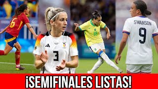 Cuartos de Final  FÚTBOL FEMENINO JUEGOS OLÍMPICOS  Paris 2024 [upl. by Myrah]