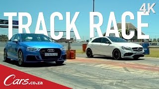 Track Race Audi RS3 vs Mercedes A45 AMG [upl. by Neivad]