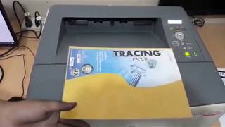 Canon LBP6535K  Printing Test using Tracing Paper [upl. by Salem]