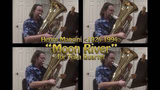 quotMoon Riverquot for Tuba  Euph Quartet  sheet music [upl. by Nerrawed106]