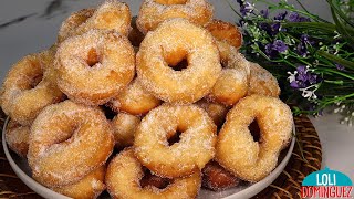 ROSQUILLAS CON SOLO 6 INGREDIENTES Las rosquillas son la merienda perfecta para compartir  DULCES [upl. by Schaper]