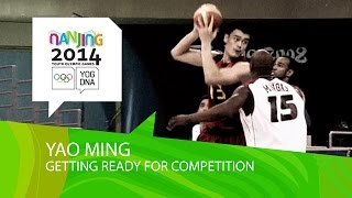 Yao Ming on competition preparation  Nanjing 2014 Youth Olympic Games [upl. by Milburn]