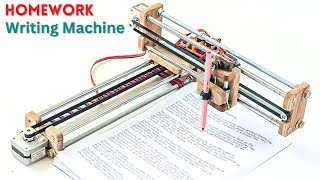 How To Make Homework Writing Machine  Arduino Uno Project [upl. by Kreda725]