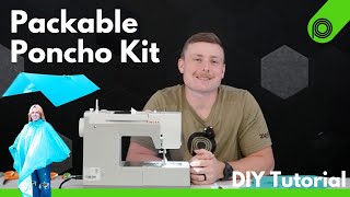 Packable Poncho Kit  DIY Tutorial Video [upl. by Cornie284]