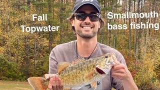 Fall topwater bass fishing on Watauga Lake [upl. by Atiniuq114]