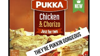 PUKKA NEW CHICKEN AND CHORIZO PIE REVIEW [upl. by Lleynod]