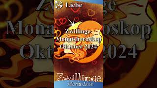 Zwillinge LIEBE ❤️ Horoskop Oktober 2024 [upl. by Nelrsa]