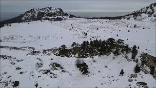 Il giardino degli Dei innevato 4k Drone con larque100 amazing nature snow [upl. by Melly477]