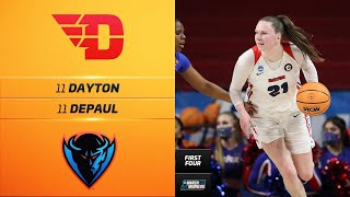 Dayton vs DePaul  First Four NCAA tournament extended highlights [upl. by Toshiko753]