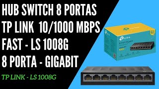 TPLINK LS1008G  Switch Gigabit 8 portas 101001000 Preto litewave preto [upl. by Assillem]