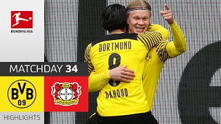 Borussia Dortmund  Bayer 04 Leverkusen  31  Highlights  Matchday 34 – Bundesliga 202021 [upl. by Ativak]