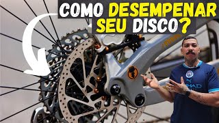 COMO DESEMPENAR O DISCO DE FREIO DA BIKE  ⚠️ [upl. by Vernier]