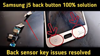 how to resolved back sensor key issues Samsung j5  mobile ka back botten kasy thek keryn [upl. by Sinegold]