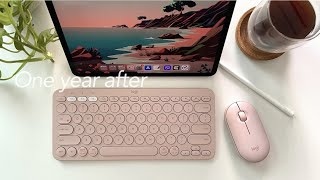 One year after  Logitech Pink K380 amp Pebble mouse [upl. by Atinahc]