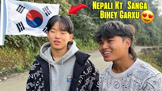 Finally Feri Aayo Korean Boy Mero VLOG ma 😱🇰🇷🇳🇵 [upl. by Ettelloc]