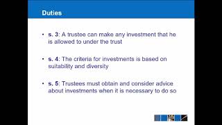 Equity amp Trusts  Powers and Duties of Trustees [upl. by Araic]