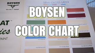 BOYSEN COLOR CHART  house paint ideas [upl. by Ensign120]