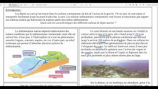 23La sédimentation au niveau de la zone littorale et du plateau continental [upl. by Maclay]