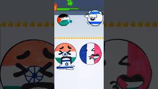 Palestine 🇵🇸 and Israel 🇮🇱 flag Drawing countryballs palestineart drawing trending [upl. by Keefe]