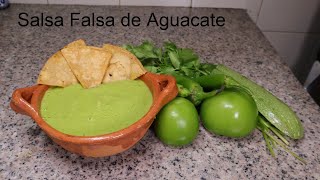 Como Hacer una Salsa falsa de Aguacate  Secreto de los Taqueros [upl. by Gibert]