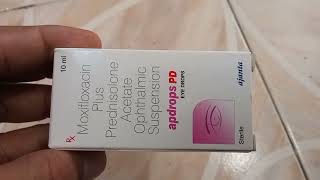 Apdrops PD Eye Drops  Moxifloxacin Plus Prednisolone Acetate Ophthalmic Suspension  Apdrops Pd Eye [upl. by Akemal]